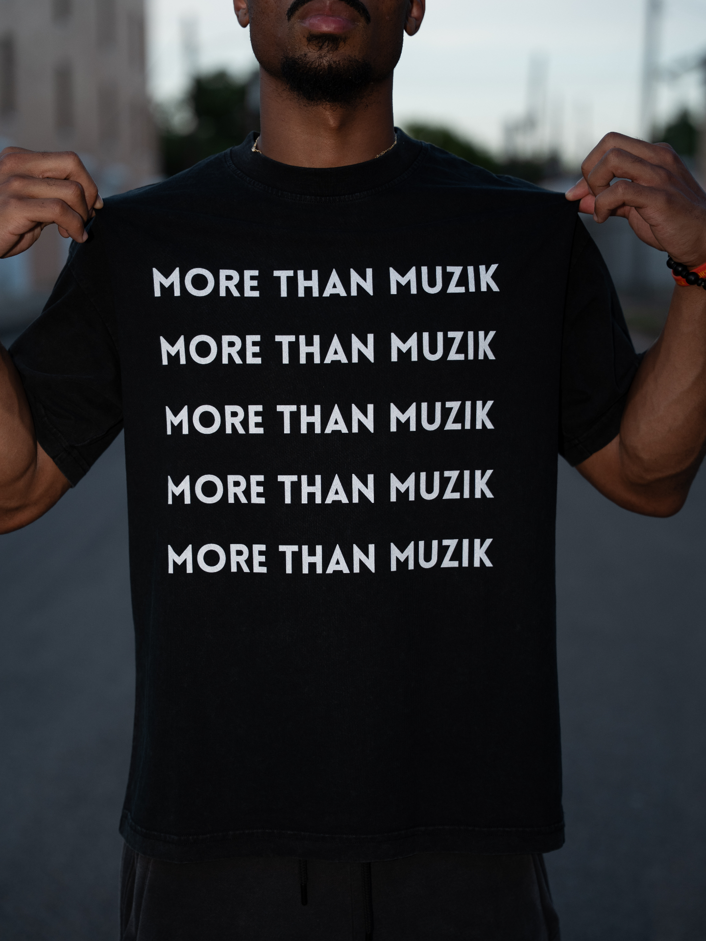 More Than Muzik 5x vintage wash cotton t-shirt